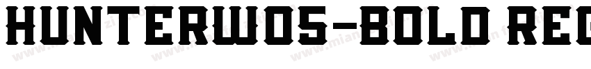HunterW05-Bold Regul字体转换
